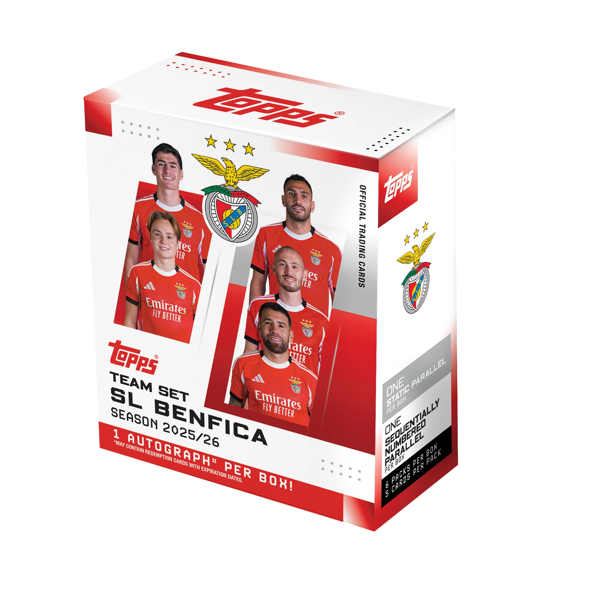 2025/26 Topps SL Benfica Team Set - Set de base complet 50 cartes - Di Maria x3, Otamendi, Rookies & Légendes