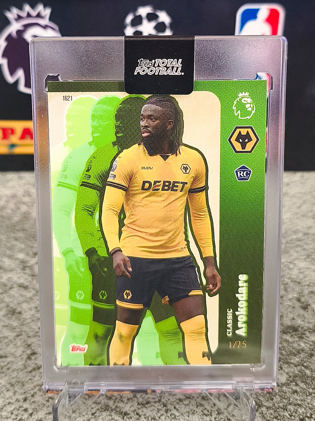 Tolu Arokodare RC 1/75 Classic Green - Topps Total Football 2025 - Super Rare