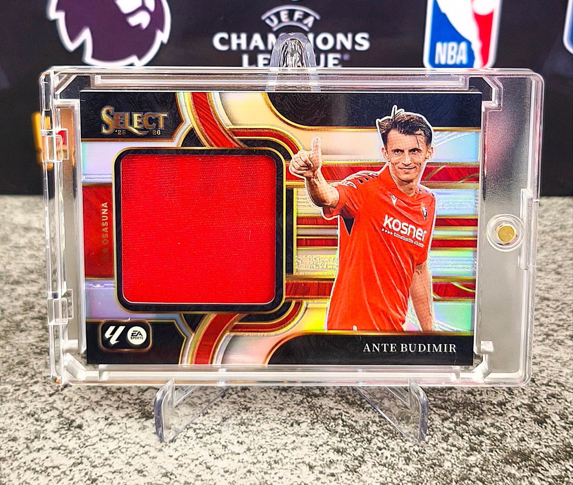 Ante Budimir Red Patch Relic - Panini Select UEFA Champions League 2025-26 Osasuna