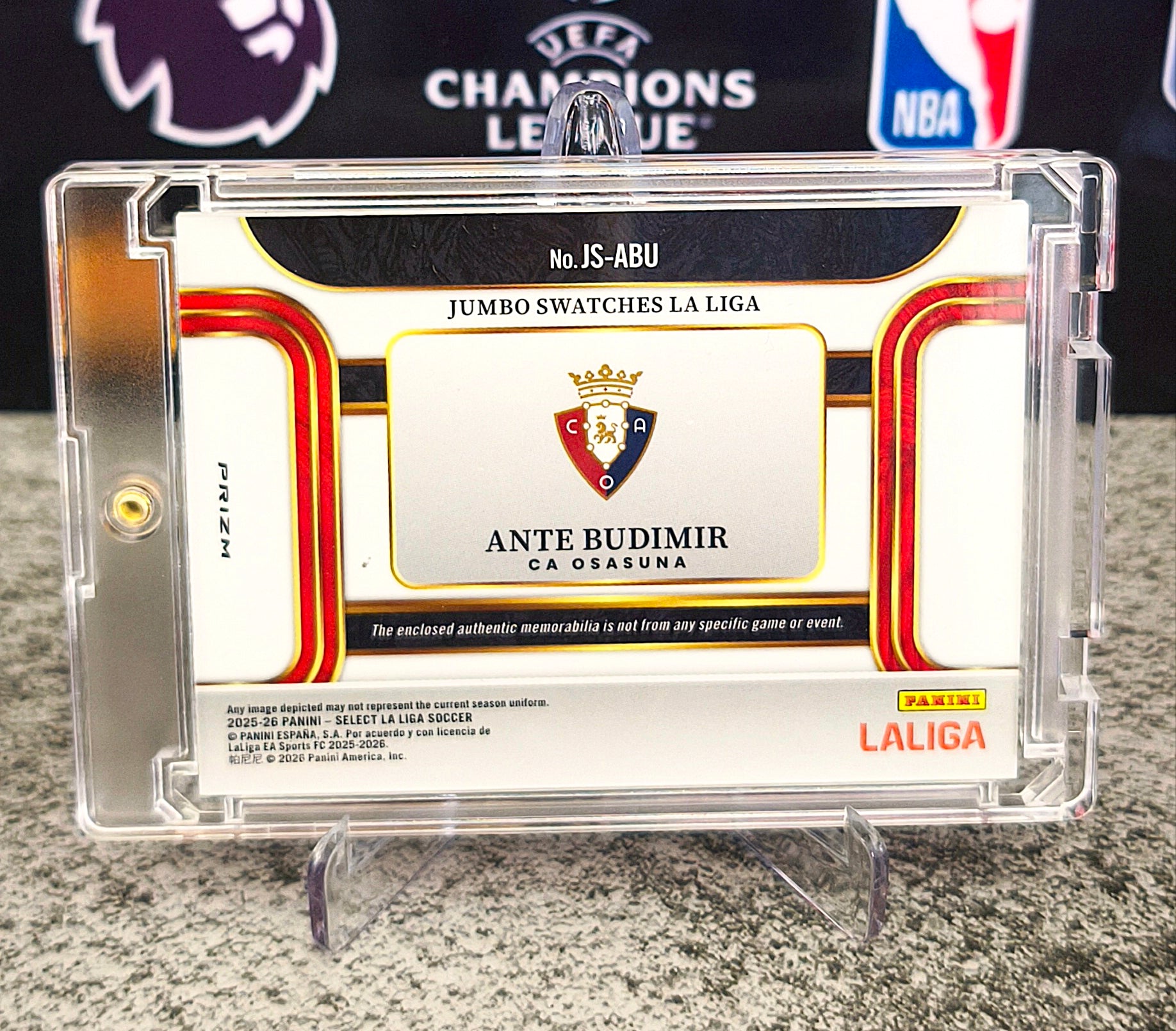 Ante Budimir Red Patch Relic - Panini Select UEFA Champions League 2025-26 Osasuna