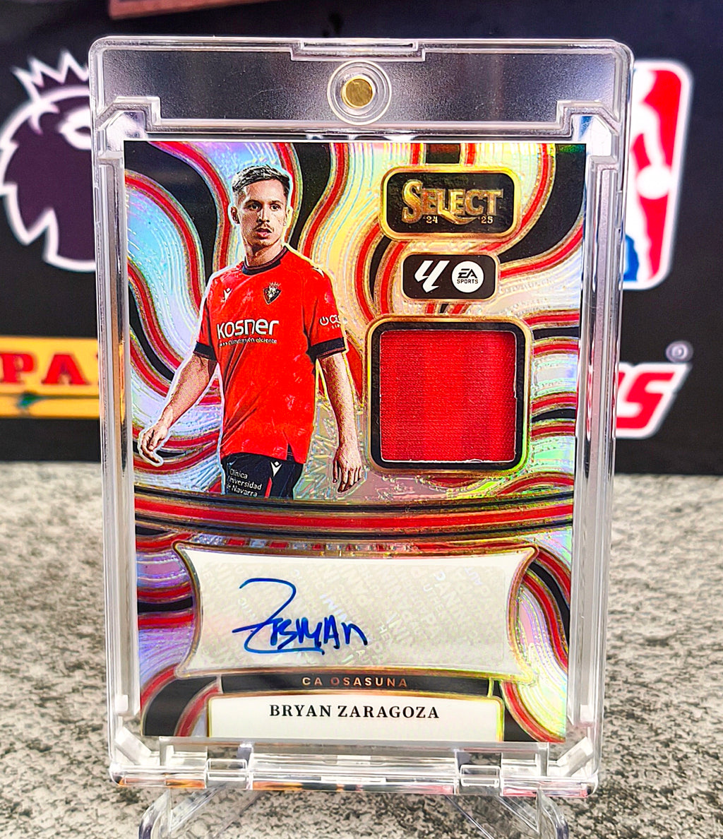 Bryan Zaragoza Patch Auto Relic - Panini Select La Liga 2024-25 Osasuna