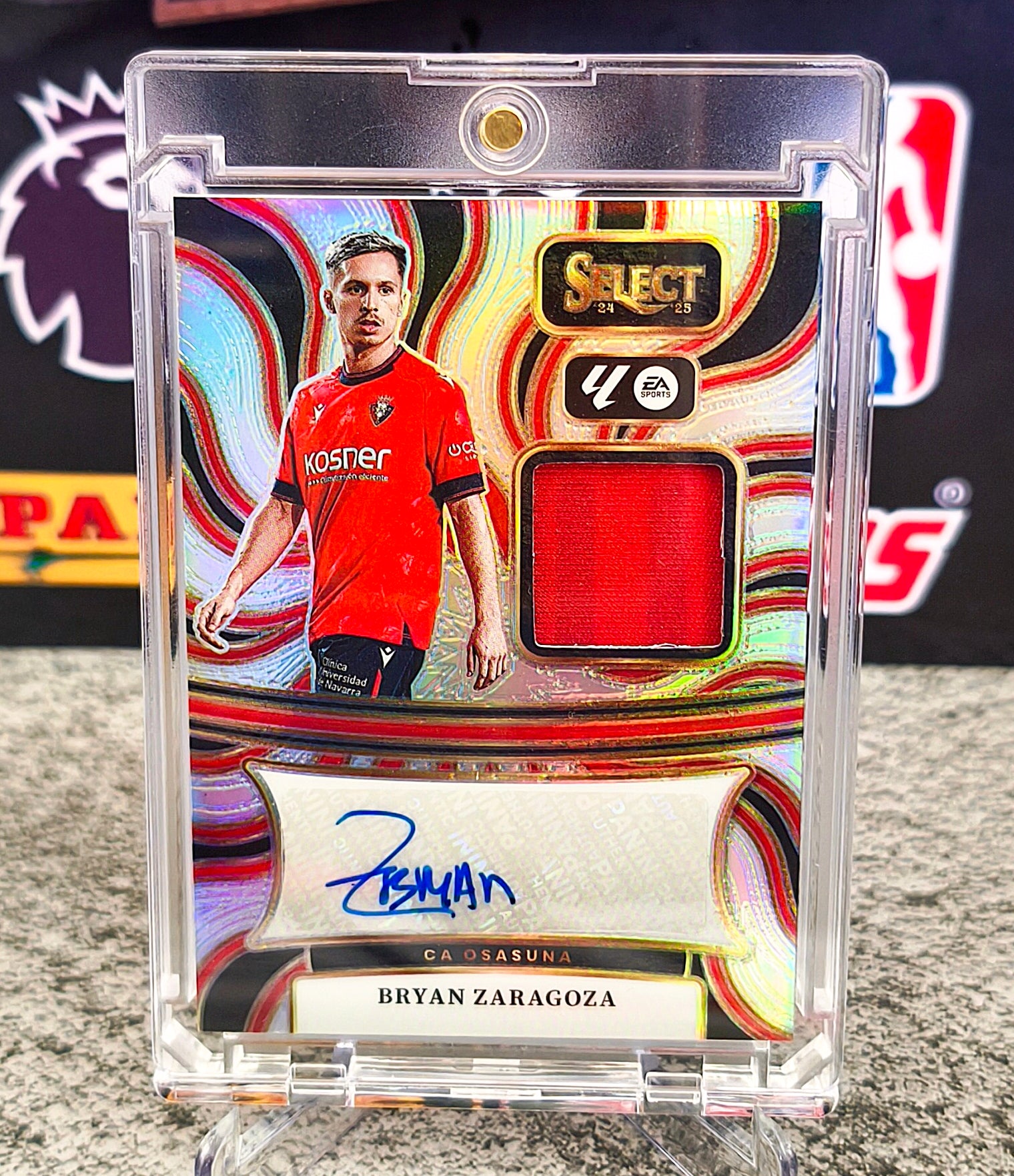 Bryan Zaragoza Patch Auto Relic - Panini Select La Liga 2024-25 Osasuna