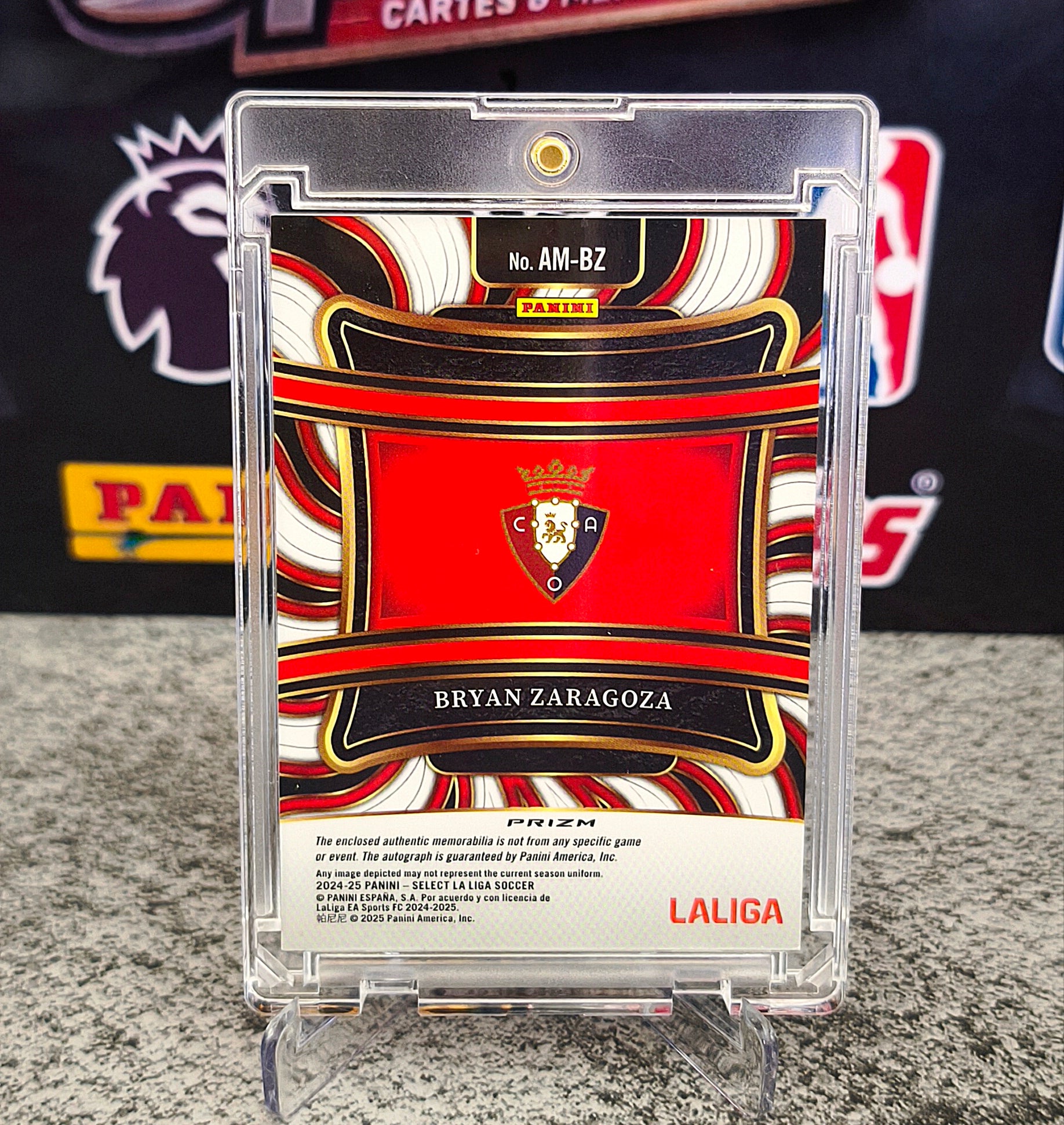 Bryan Zaragoza Patch Auto Relic - Panini Select La Liga 2024-25 Osasuna