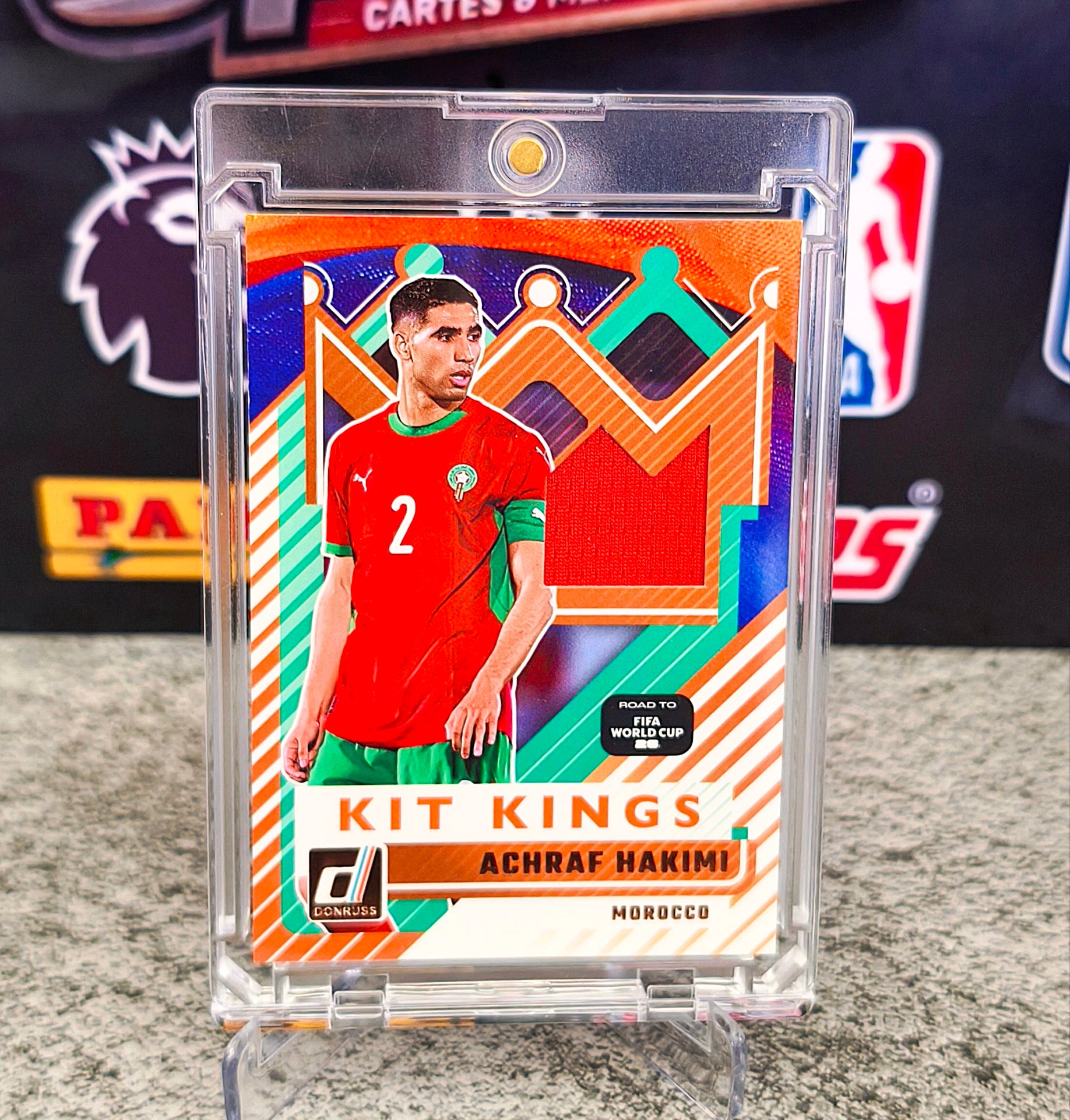 Achraf Hakimi Kit Kings Red Patch - Donruss Road to FIFA World Cup 2026 Maroc