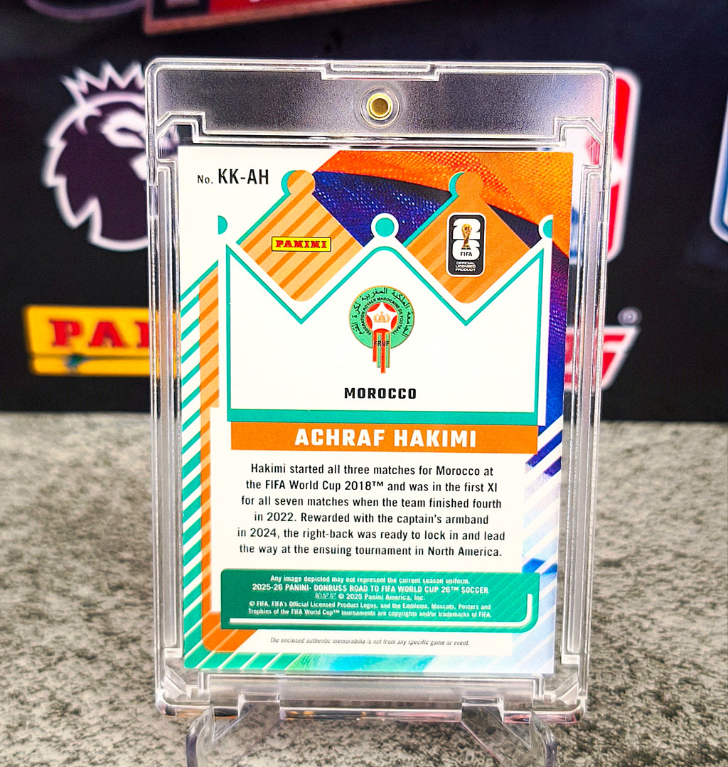 Achraf Hakimi Kit Kings Red Patch - Donruss Road to FIFA World Cup 2026 Maroc