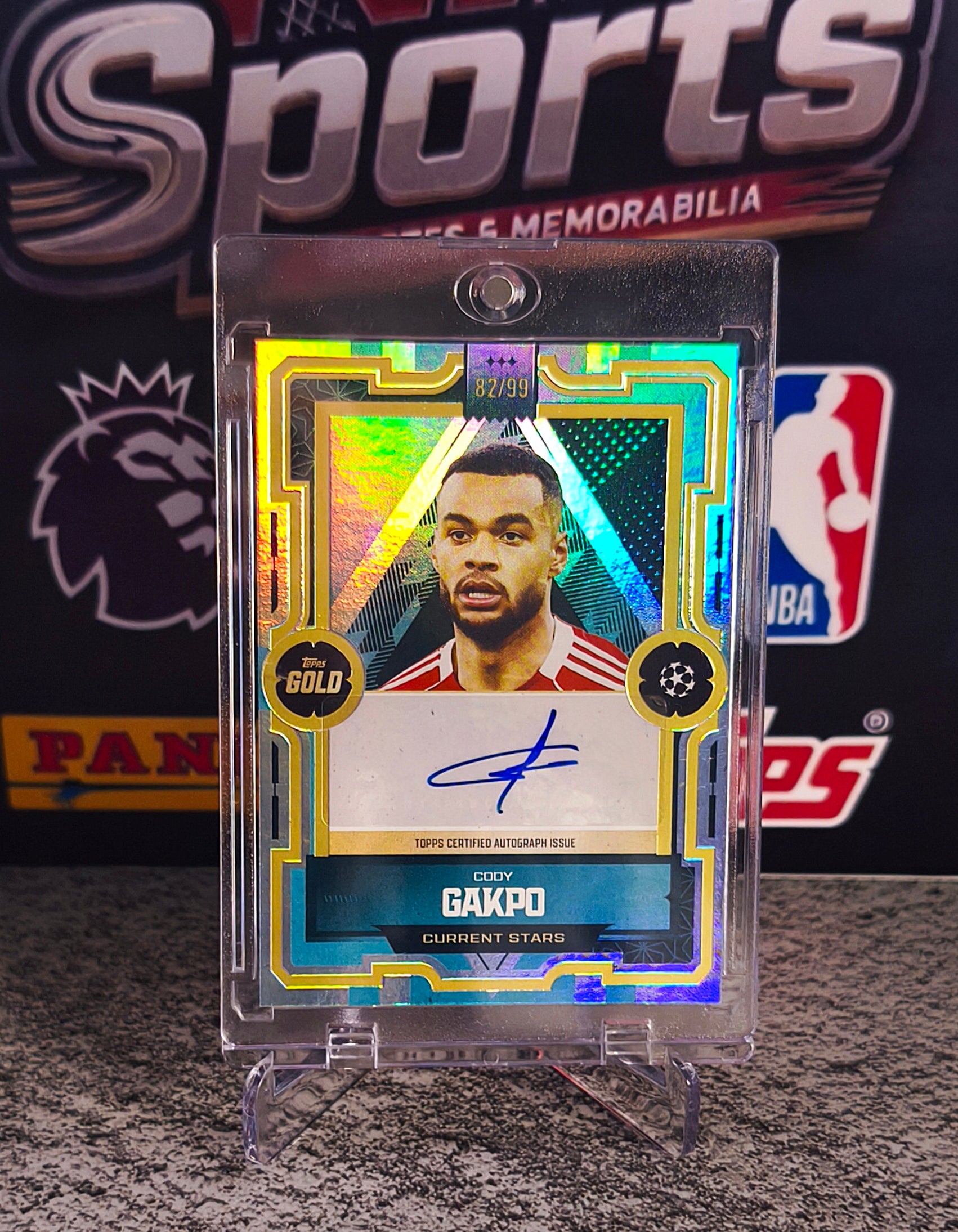 Cody Gakpo 2025-26 Topps Gold UEFA Current Stars Autograph #82/99 - Liverpool FC