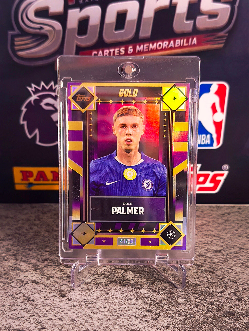 Cole Palmer 2025-26 Topps Gold UEFA #41/50 - Chelsea FC