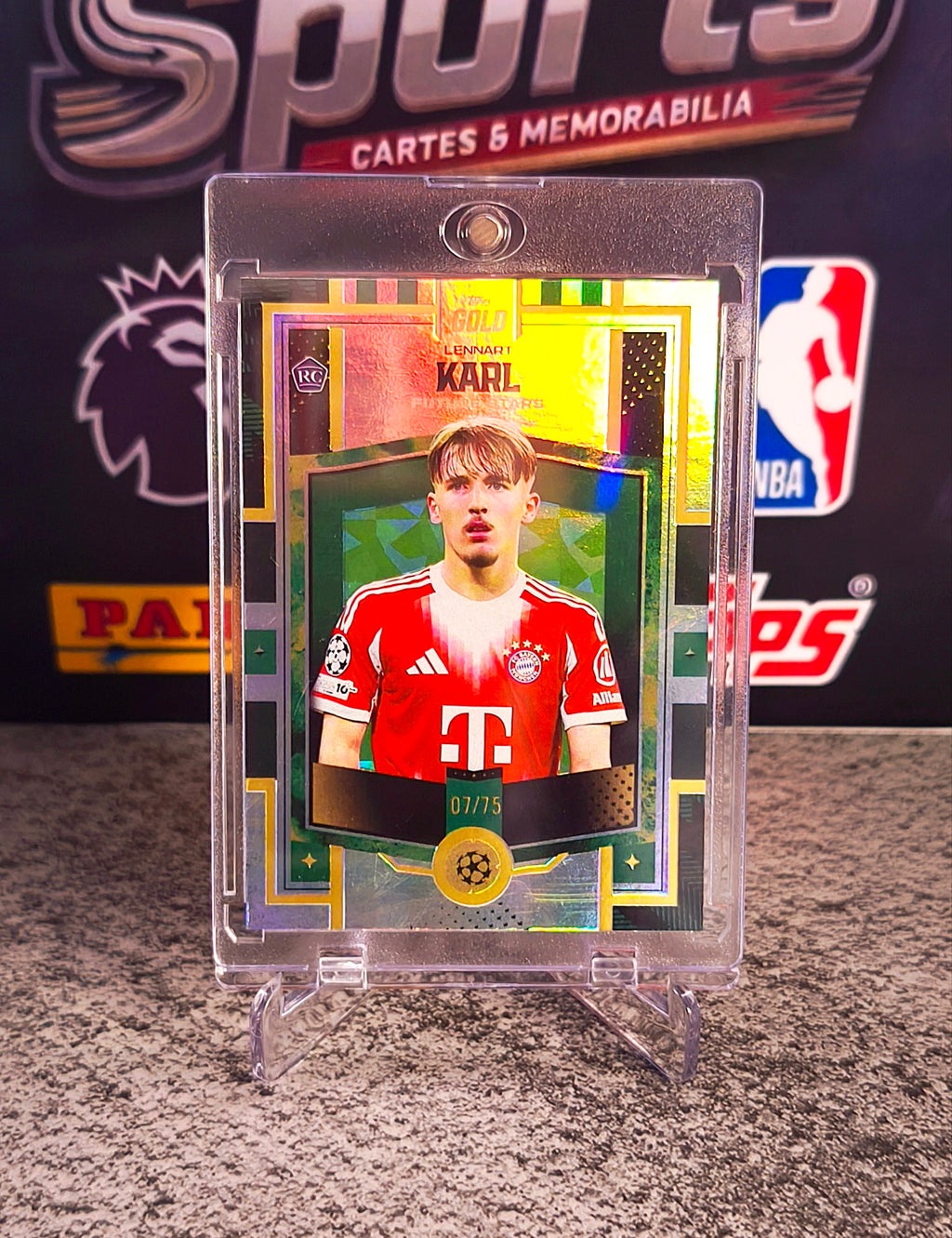 Lennart Karl 2025-26 Topps Gold UEFA Future Stars #07/75 RC - FC Bayern Munich