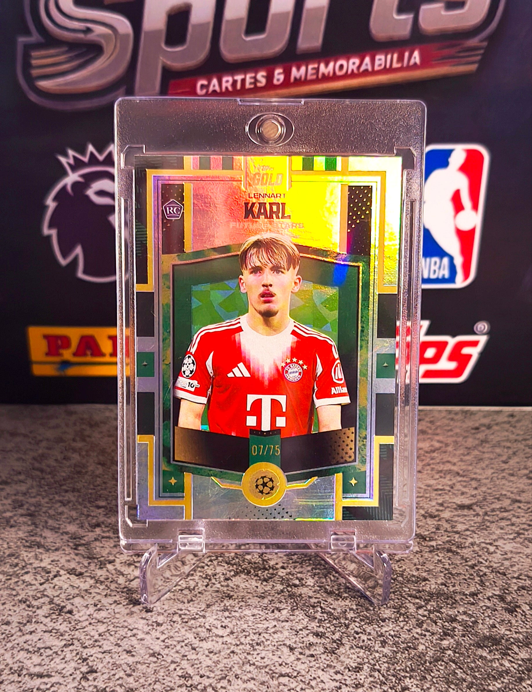 Lennart Karl 2025-26 Topps Gold UEFA Future Stars #07/75 RC - FC Bayern Munich