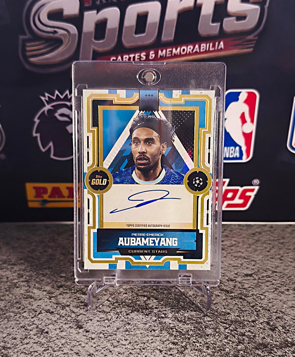 Pierre-Emerick Aubameyang 2025-26 Topps Gold UEFA Current Stars Autograph - Marseille