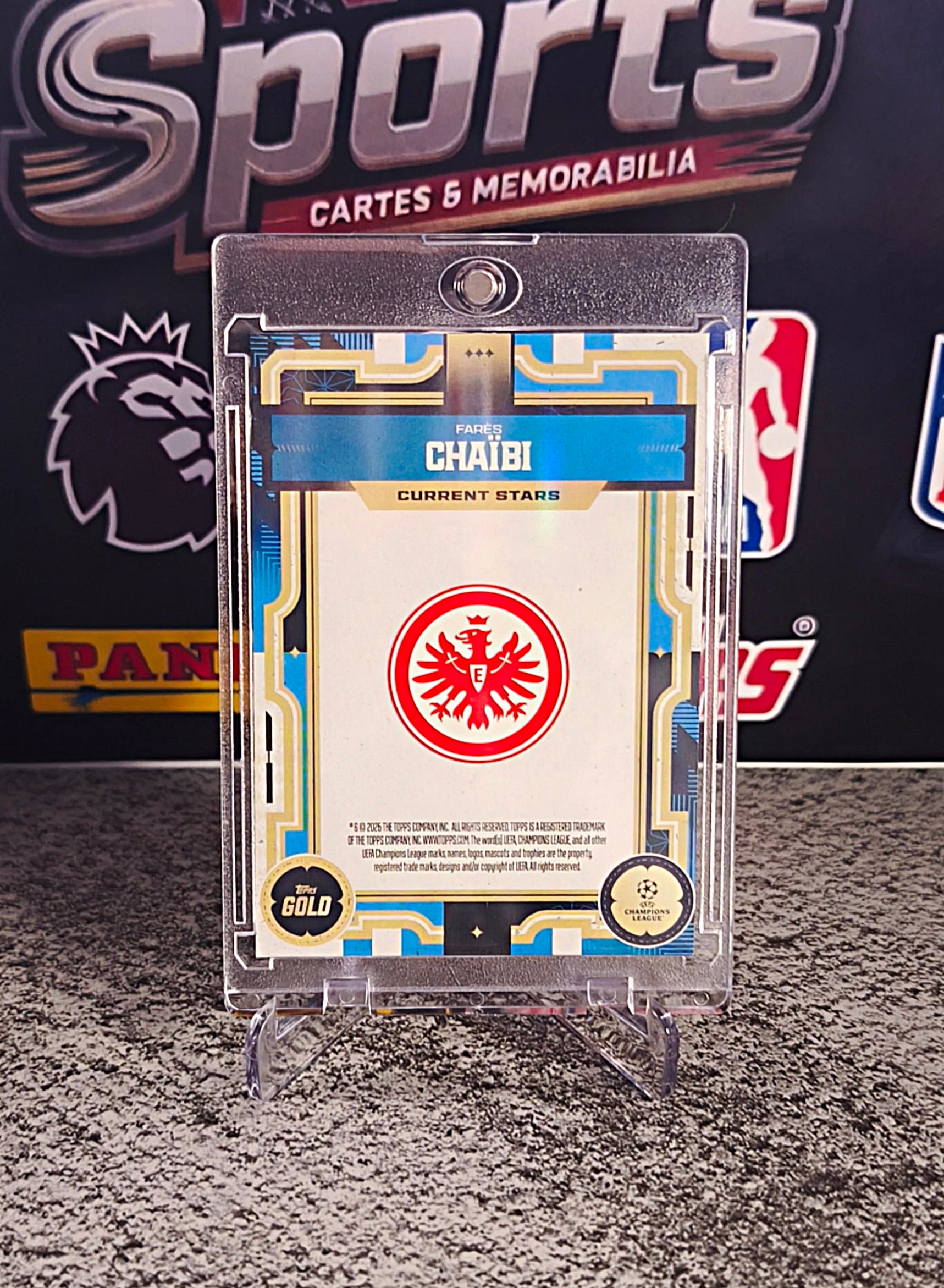 Farès Chaïbi 2025-26 Topps Gold UEFA Current Stars #62/99 - Eintracht Frankfurt