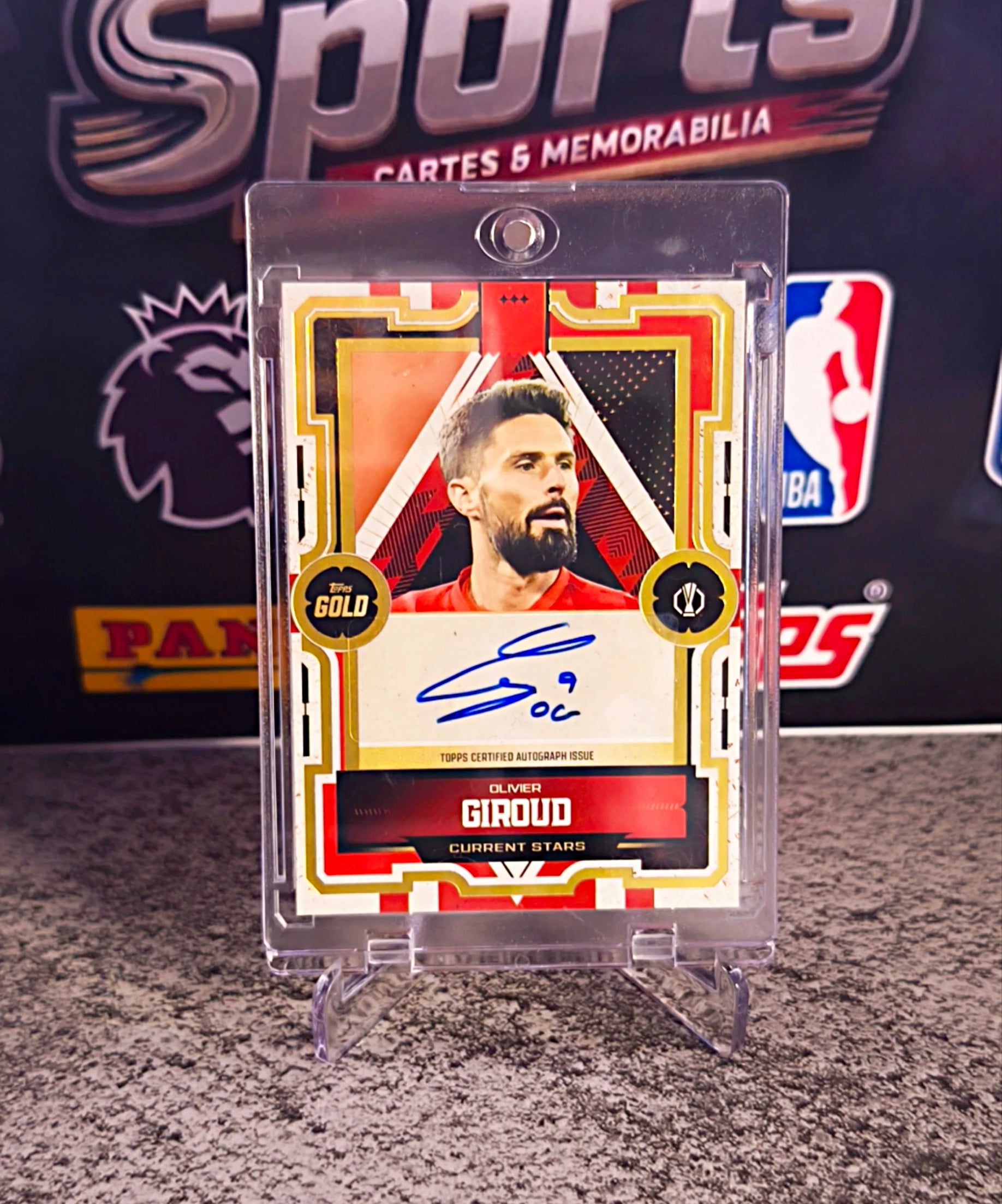 Olivier Giroud 2025-26 Topps Gold UEFA Current Stars Autograph - LOSC Lille