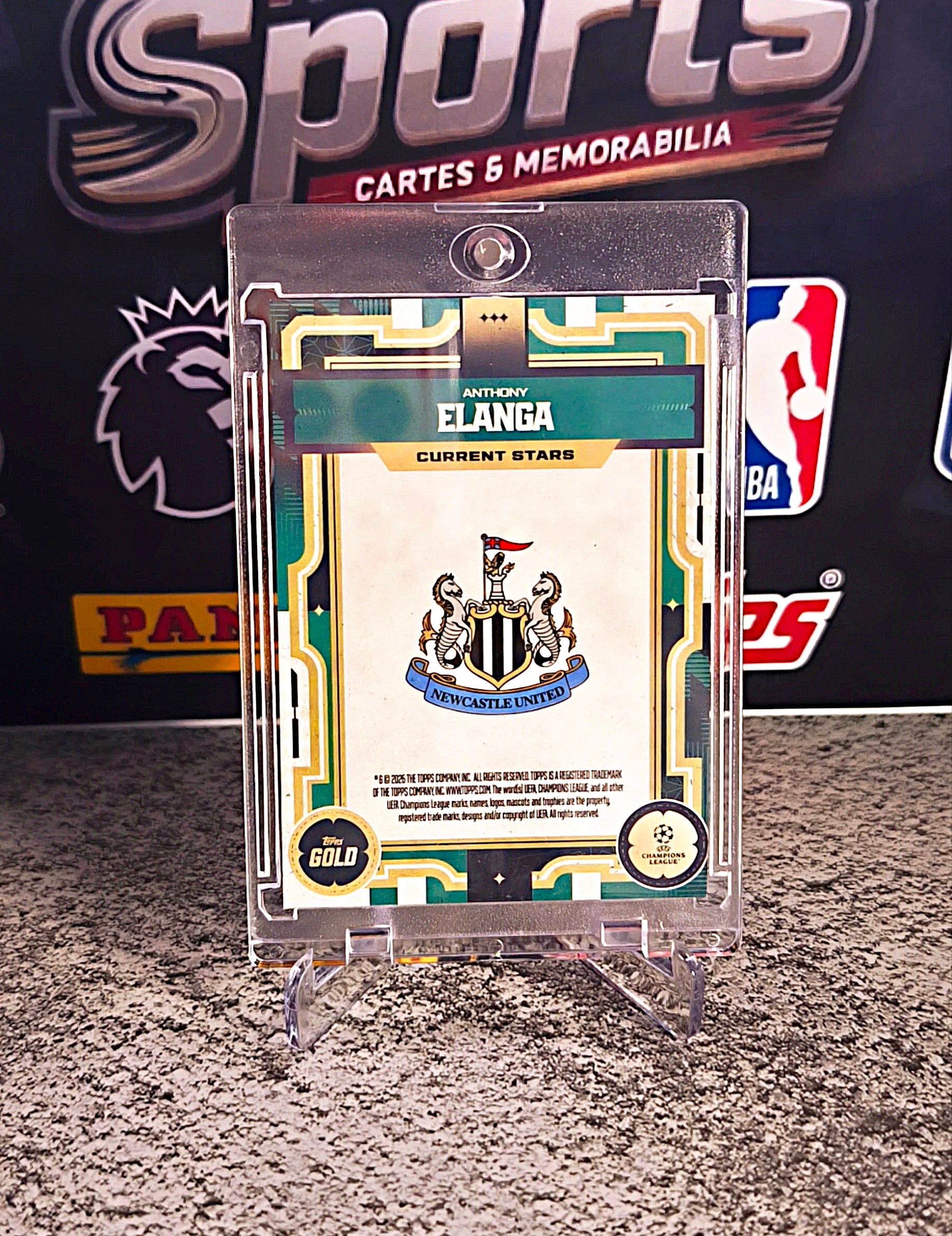Anthony Elanga 2025-26 Topps Gold UEFA Current Stars #30/75 - Newcastle United