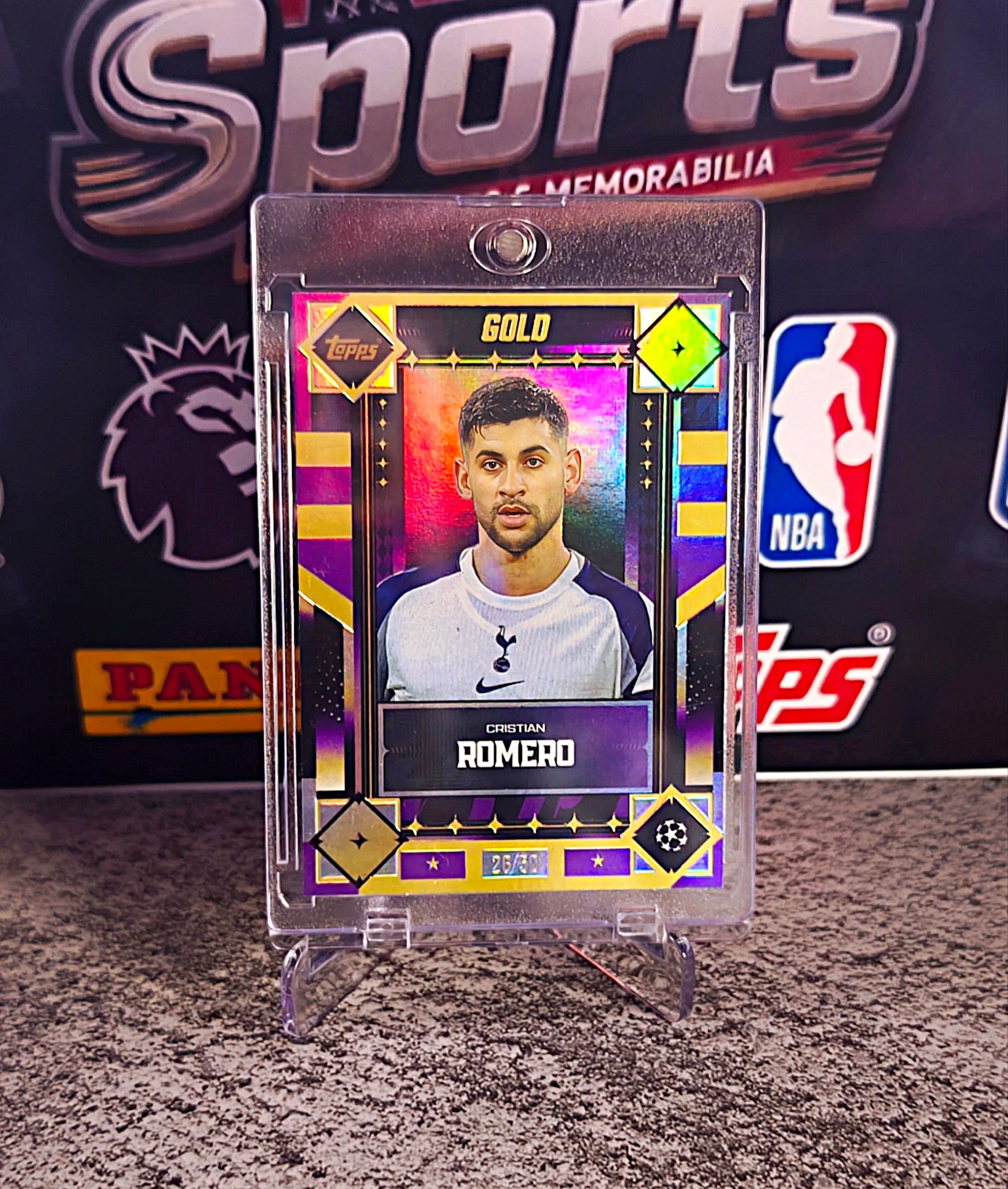 Cristian Romero 2025-26 Topps Gold UEFA Champions League #26/30 - Tottenham Hotspur