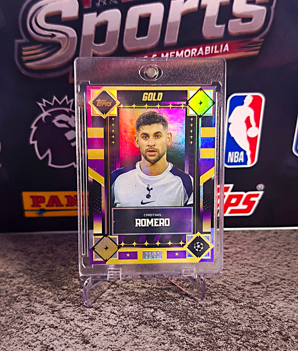 Cristian Romero 2025-26 Topps Gold UEFA Champions League #26/30 - Tottenham Hotspur