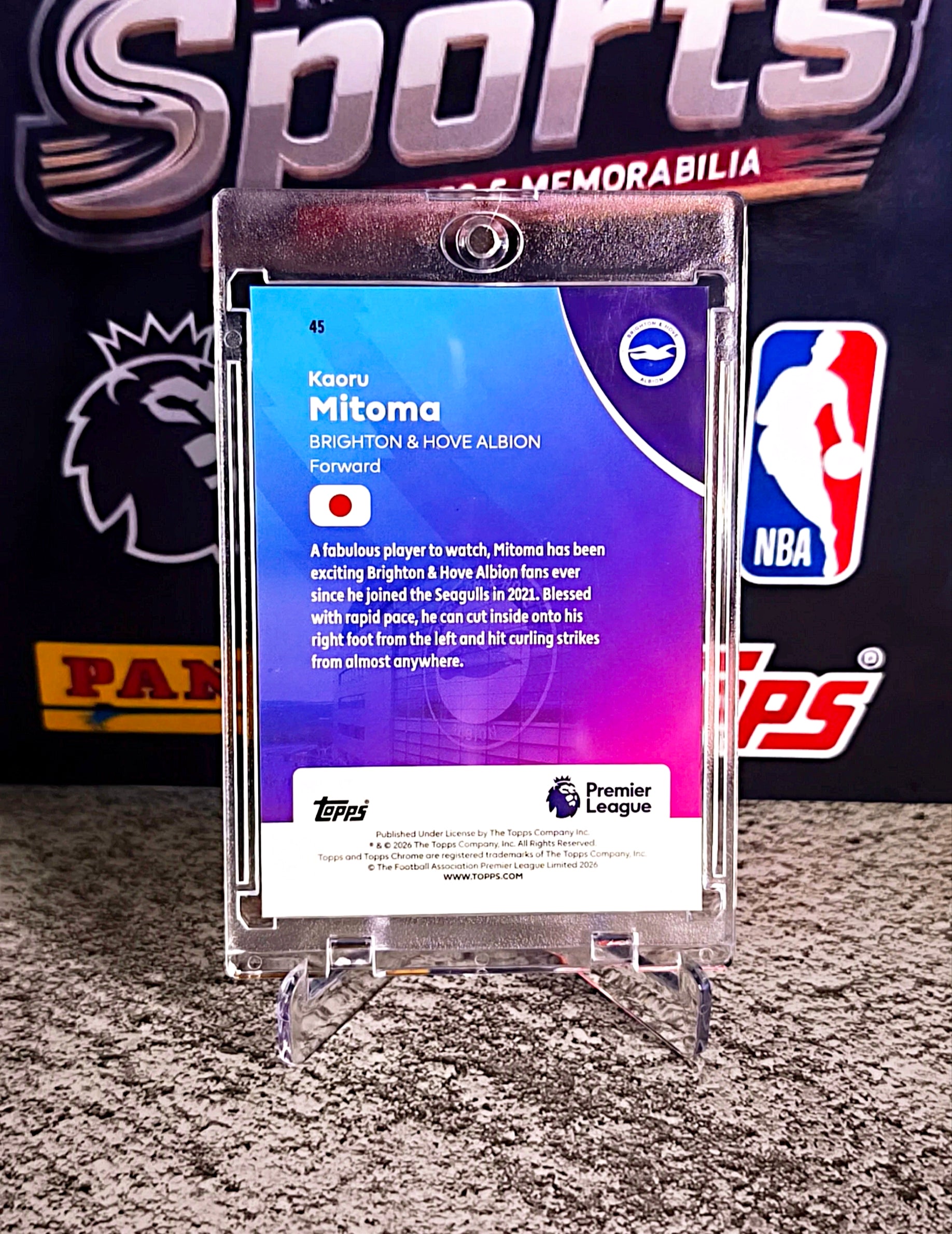 Kaoru Mitoma 2025-26 Topps Chrome Premier League Orange Refractor #06/25 - Brighton