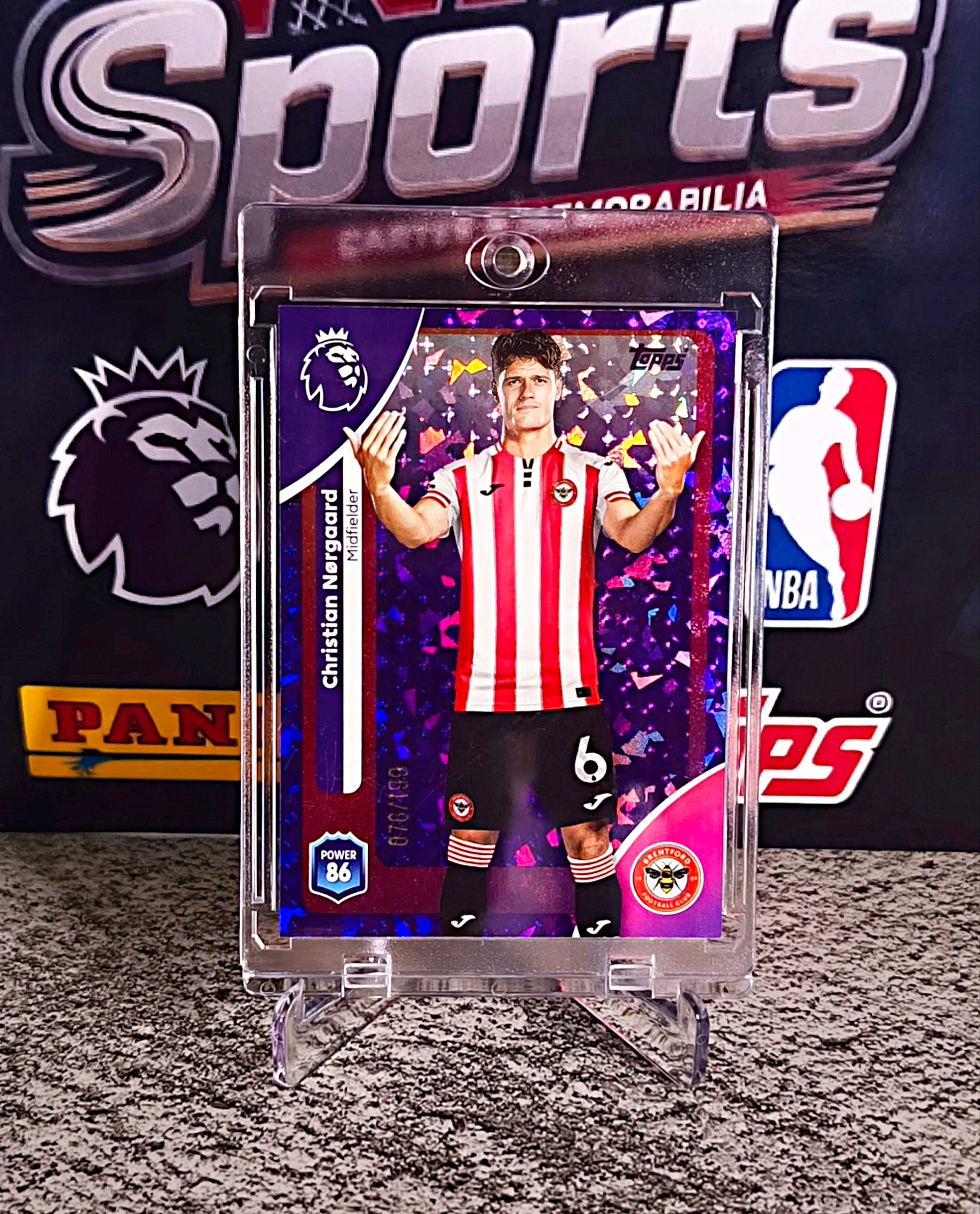 Christian Nørgaard 2025-26 Topps Premier League Refractor #676/1999 - Brentford