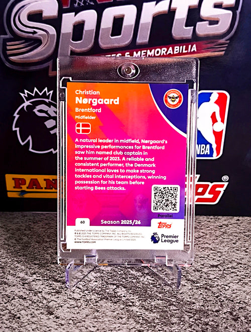 Christian Nørgaard 2025-26 Topps Premier League Refractor #676/1999 - Brentford