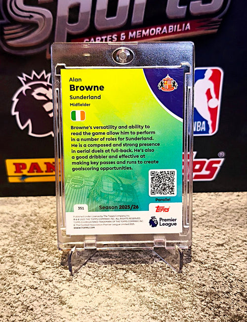 Alan Browne 2025-26 Topps Premier League Refractor RC #164/499 - Sunderland