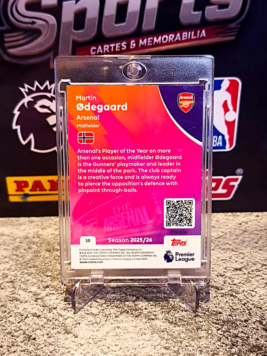 Martin Ødegaard 2025-26 Topps Premier League Refractor #046/299 - Arsenal