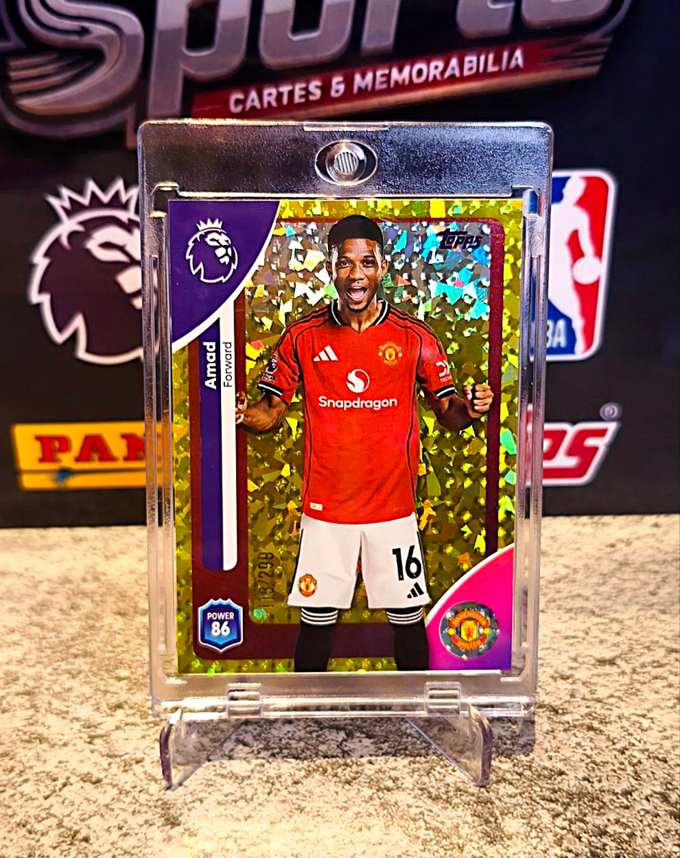 Amad 2025-26 Topps Premier League Refractor #118/299 - Manchester United