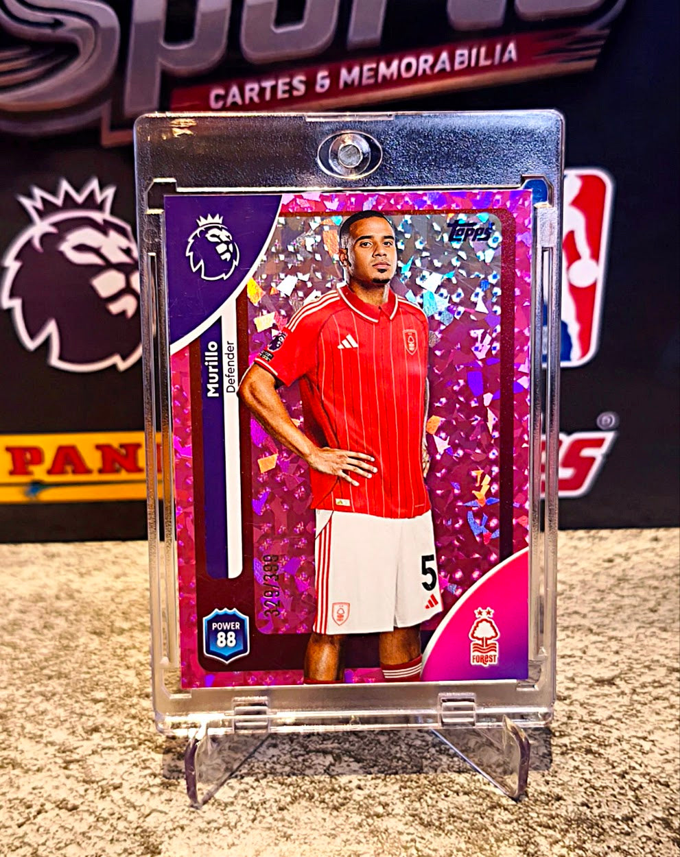 Murillo 2025-26 Topps Premier League Refractor #329/399 - Nottingham Forest