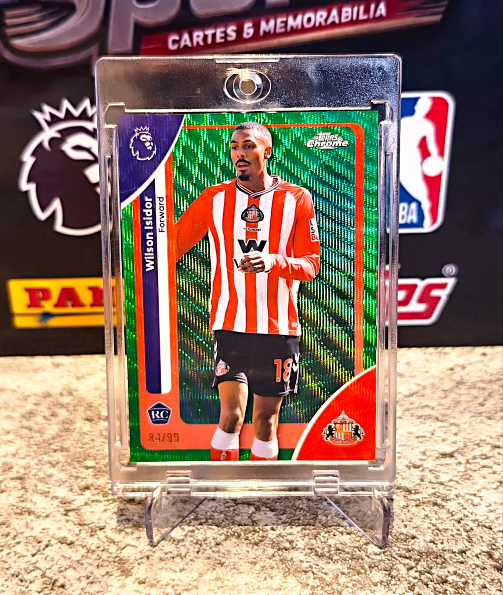 Wilson Isidor 2025-26 Topps Chrome Premier League Refractor RC #84/99 - Sunderland
