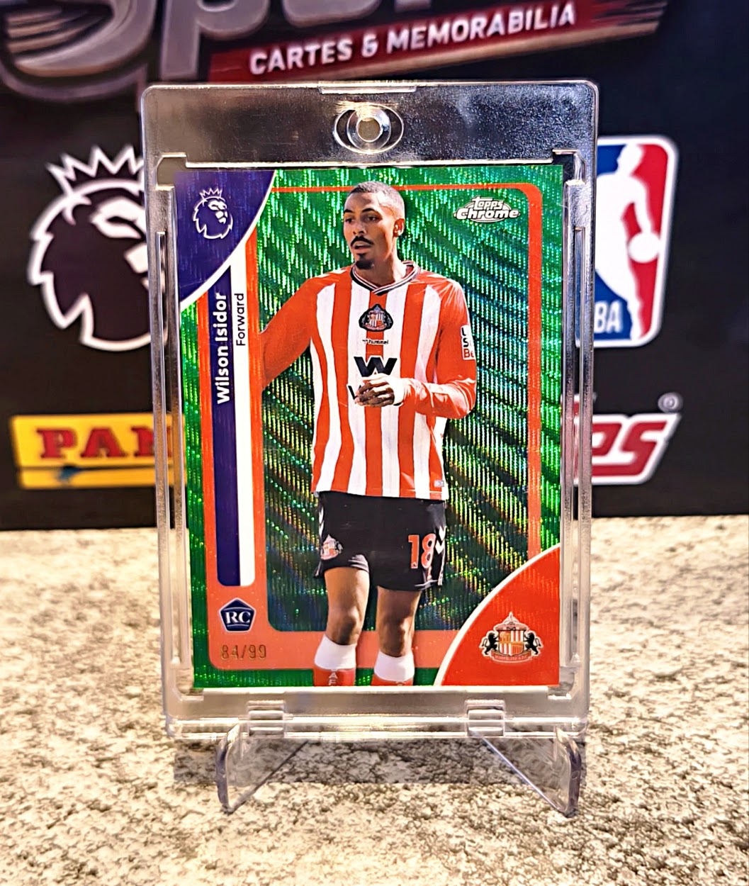 Wilson Isidor 2025-26 Topps Chrome Premier League Refractor RC #84/99 - Sunderland