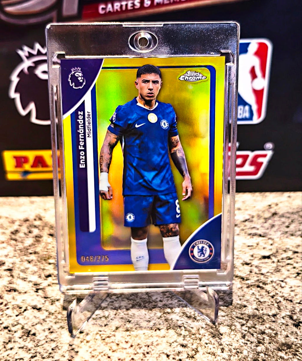 Enzo Fernández 2025-26 Topps Chrome Premier League Refractor #048/275 - Chelsea