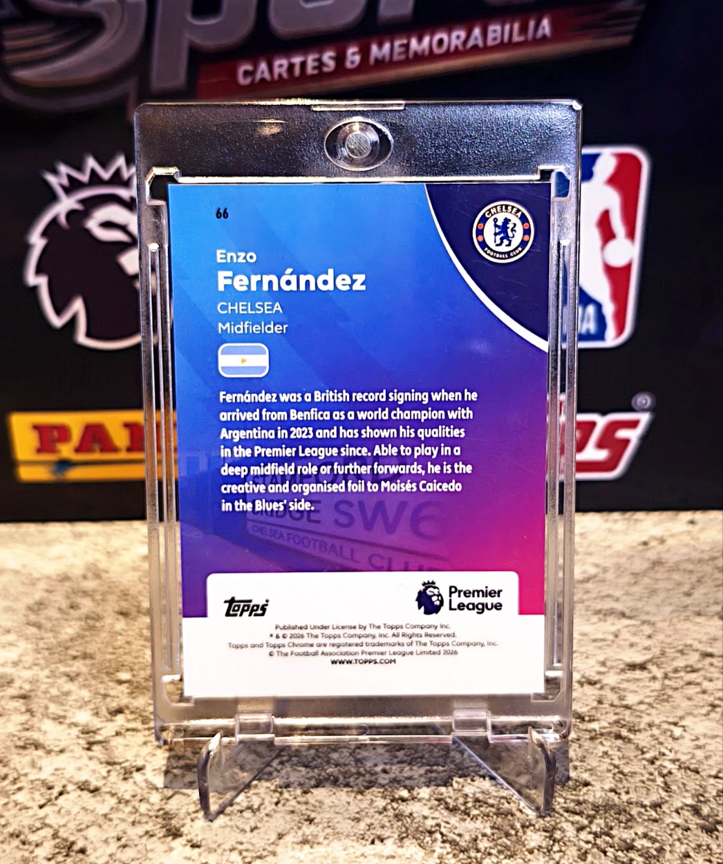 Enzo Fernández 2025-26 Topps Chrome Premier League Refractor #048/275 - Chelsea