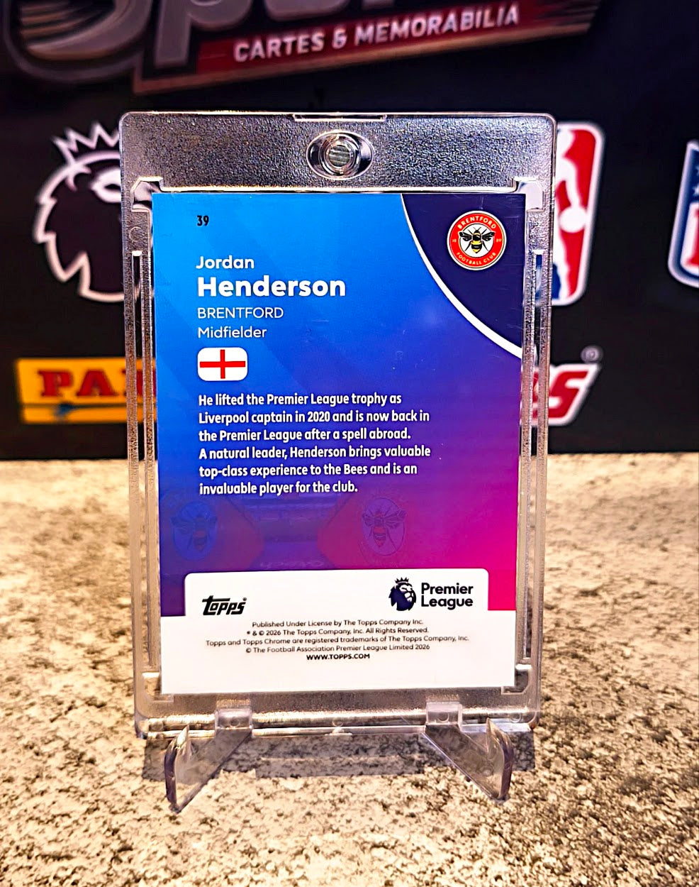 Jordan Henderson 2025-26 Topps Chrome Premier League Refractor #232/250 - Brentford