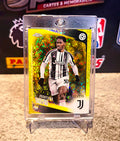 Jonathan David 2025-26 Topps Chrome UEFA Champions League Yellow Sparkle Refractor #127/275 - Juventus