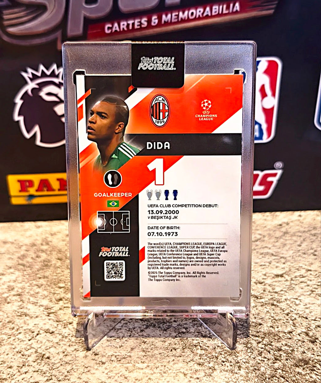 Dida 2025-26 Topps Total Football Pro Pass #03/75 - AC Milan Legend