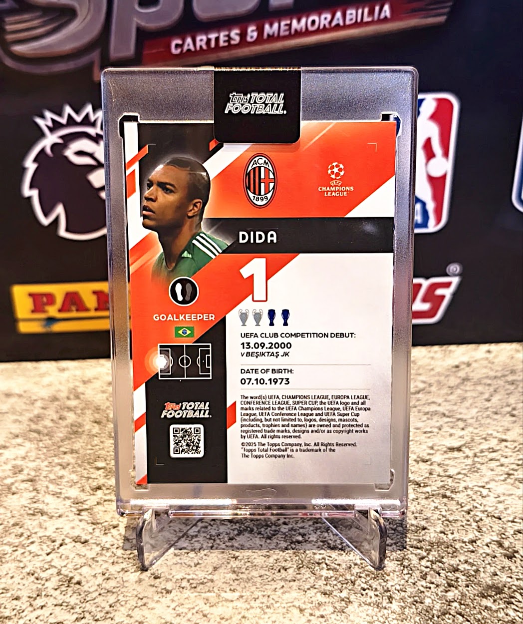 Dida 2025-26 Topps Total Football Pro Pass #03/75 - AC Milan Legend