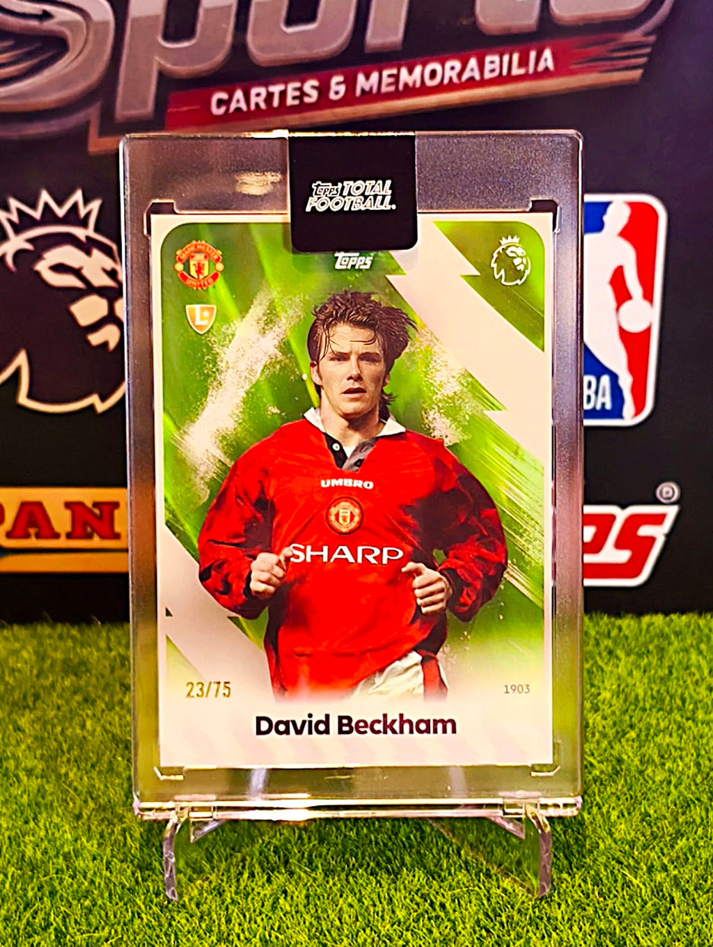David Beckham 2025-26 Topps Total Football #23/75 - Manchester United Legend
