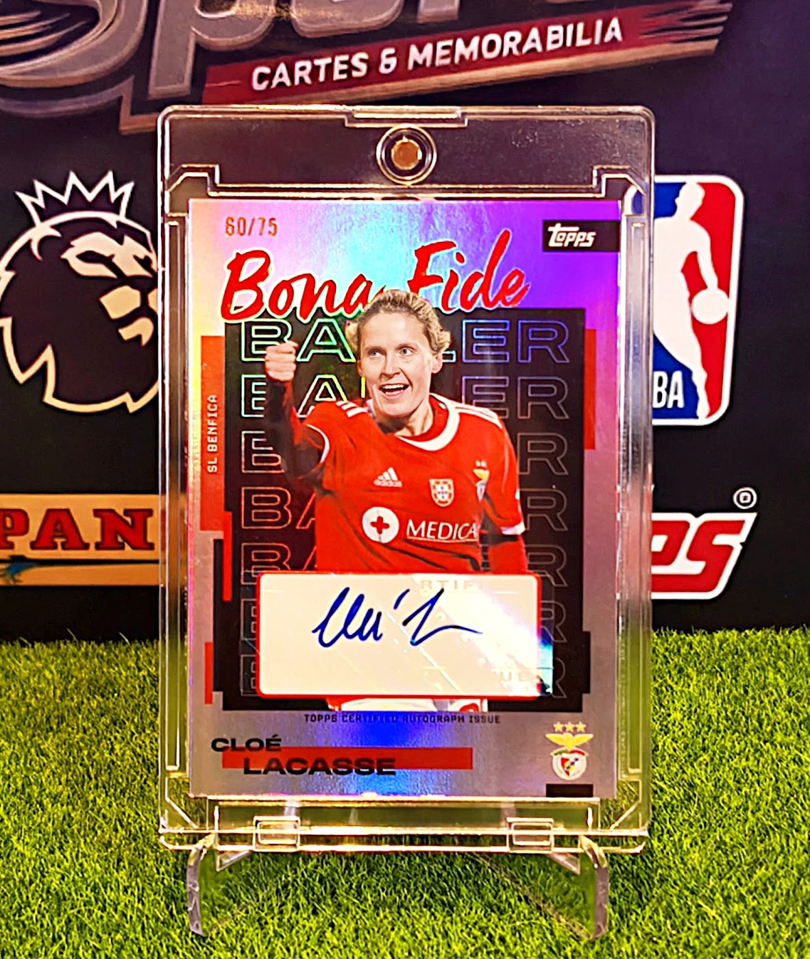 Cloé Lacasse 2025-26 Topps SL Benfica Team Set Bona Fide Baller Autograph #60/75