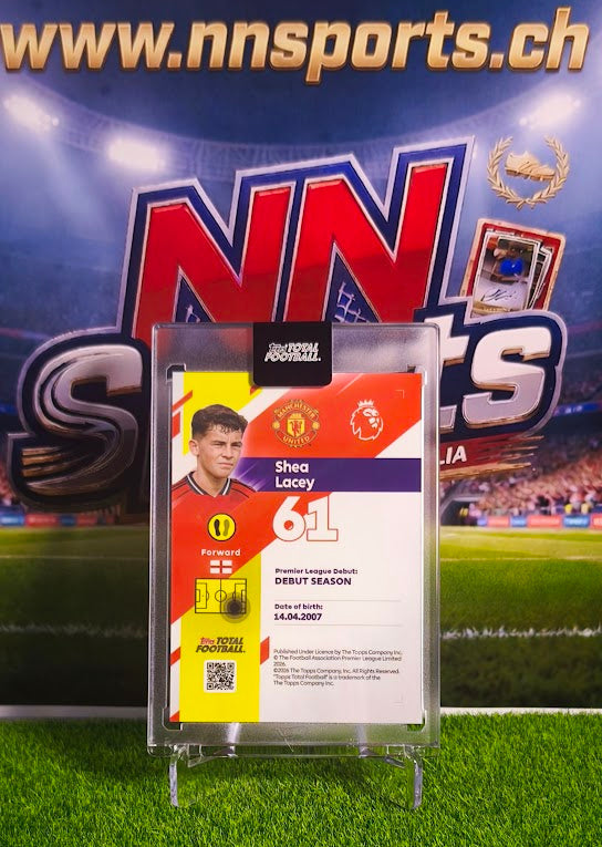 Shea Lacey 2025-26 Topps Total Football Rookie Card RC #04/75 - Manchester United