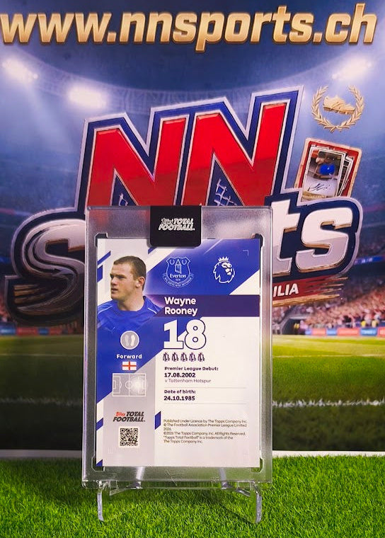 Wayne Rooney 2025-26 Topps Total Football #03/75 - Everton Legend