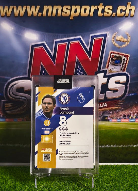 Frank Lampard 2025-26 Topps Total Football #04/75 - Chelsea Legend (Factory Mint)