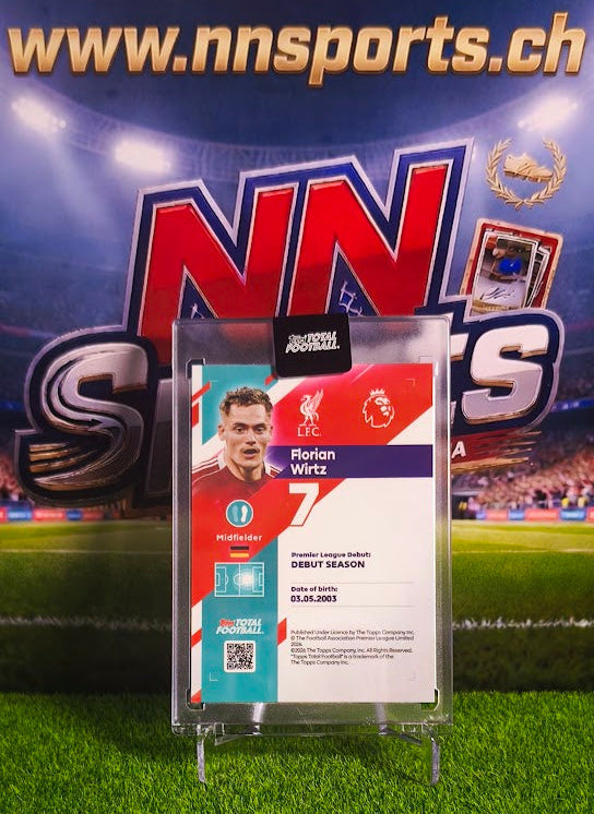 Florian Wirtz 2025-26 Topps Total Football #05/75 - Liverpool Legend (Factory Mint)