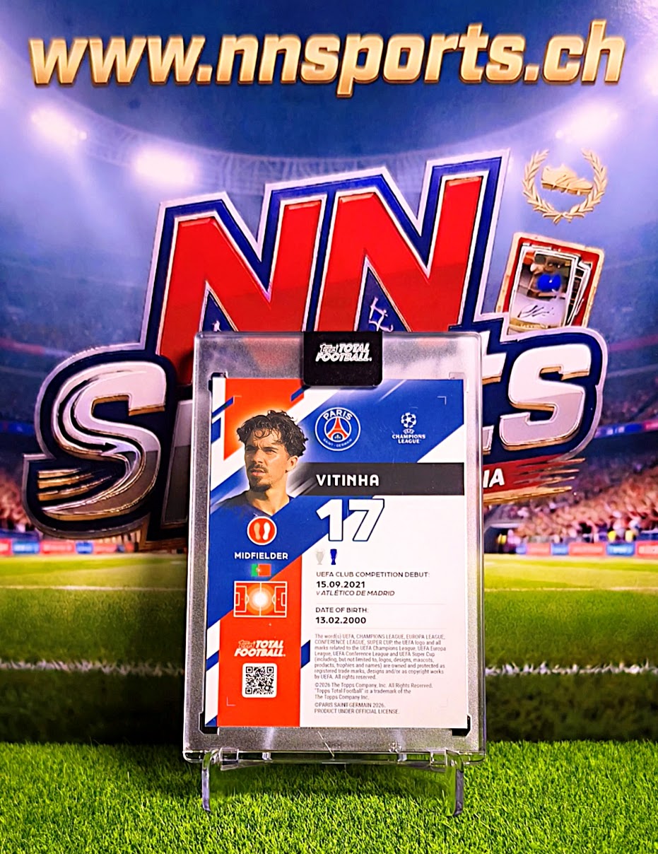 Vitinha 2025-26 Topps Total Football Reign Supreme #4/5 - PSG & Portugal Star (Ultra Rare)