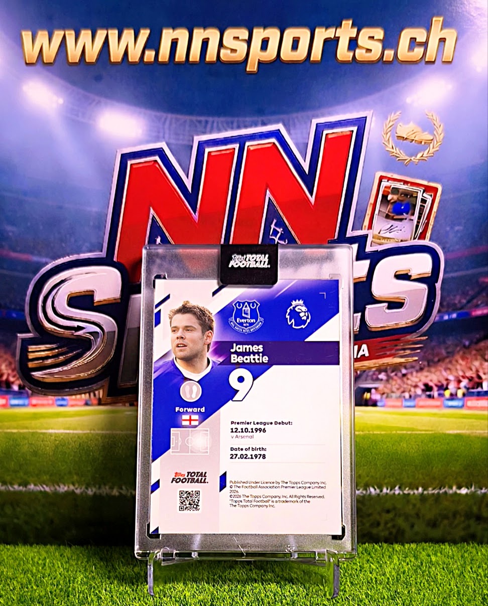James Beattie 2025-26 Topps Total Football #4/75 - Everton Legend (Factory Mint)