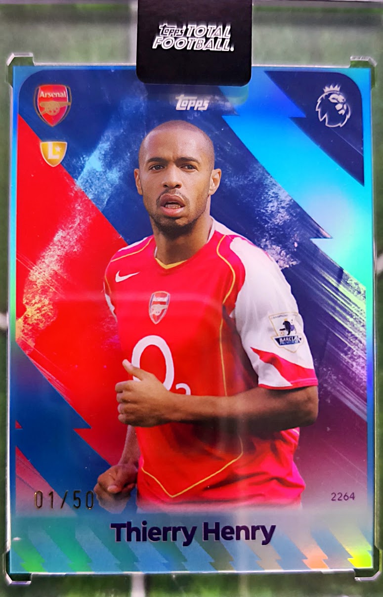 Thierry Henry 2025-26 Topps Total Football #01/50 - Arsenal Legend (Number 1 of 50)