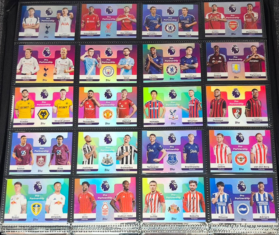 Complete 20 Card - Pro Partnership Dual Insert - Topps Premier League 2025/26