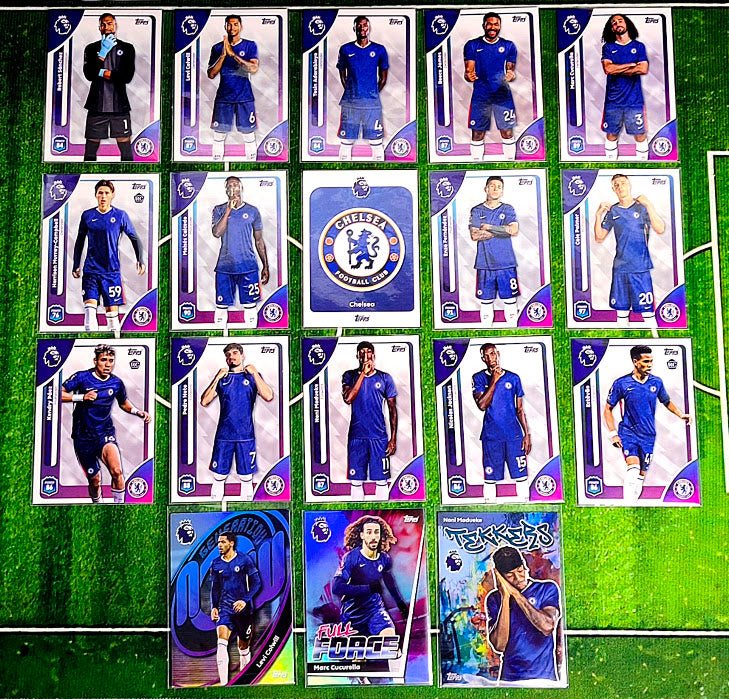 Complete Chelsea Base Card Set - Topps Premier League 2025/26 (18 Cards)