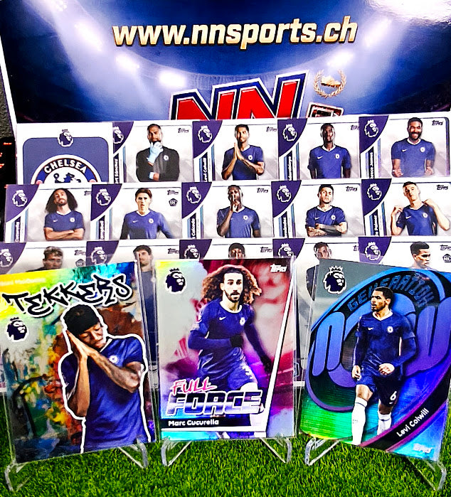 Complete Chelsea Base Card Set - Topps Premier League 2025/26 (18 Cards)