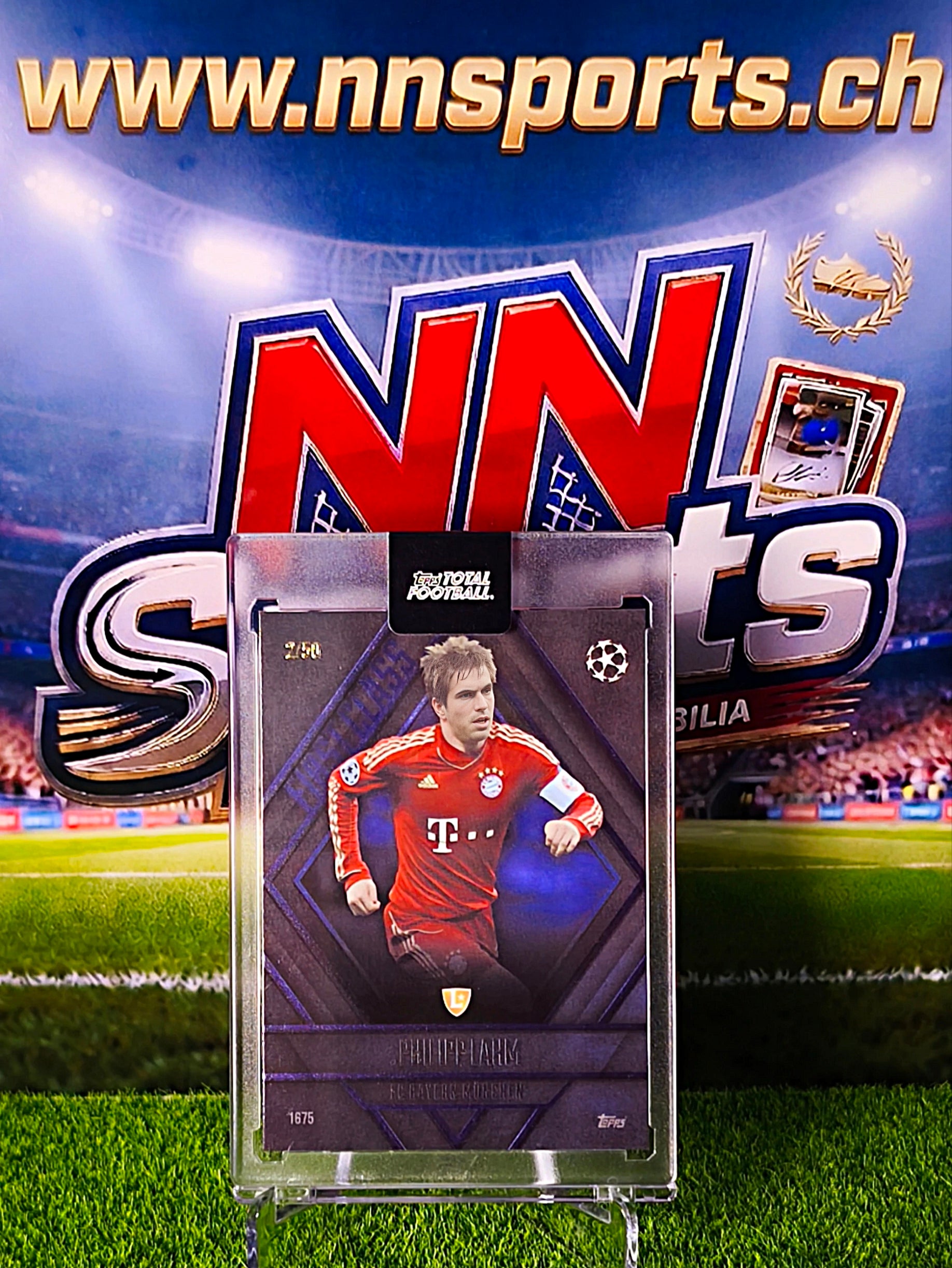 Philipp Lahm 2025-26 Topps Total Football First Class #2/50 - Bayern Munich Legend