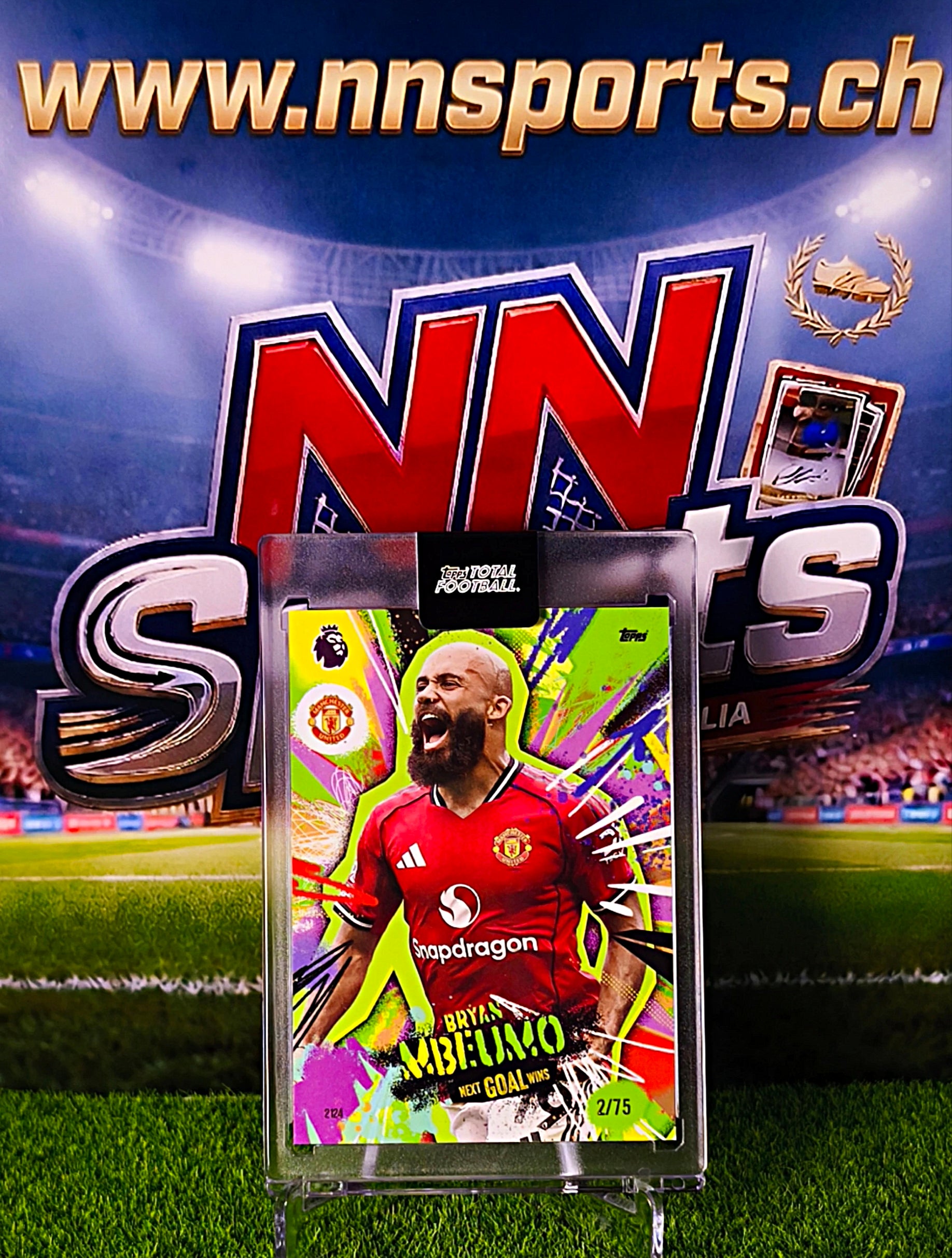 Bryan Mbeumo 2025-26 Topps Total Football Next Goal Wins #2/75 - Manchester United
