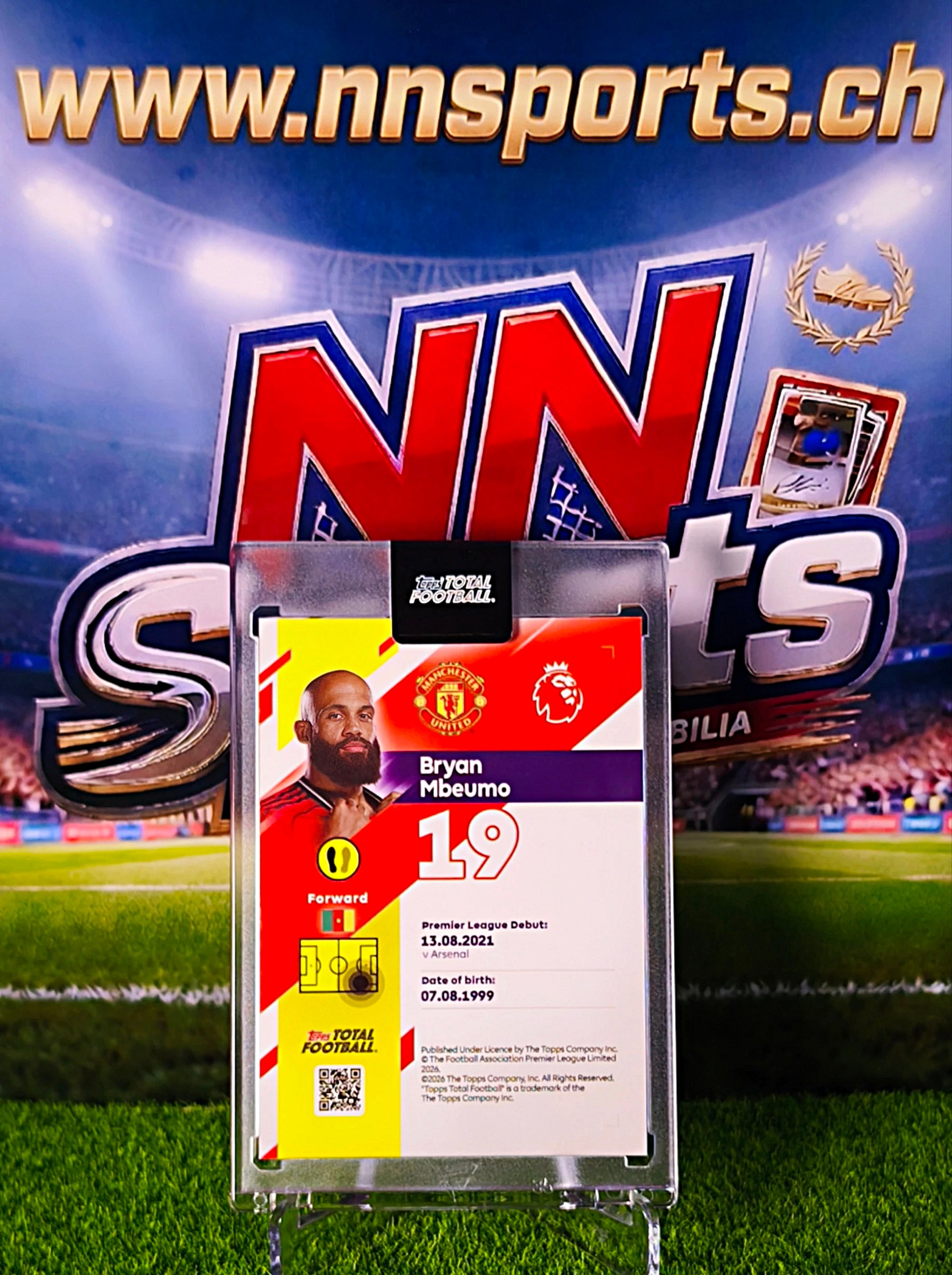 Bryan Mbeumo 2025-26 Topps Total Football Next Goal Wins #2/75 - Manchester United