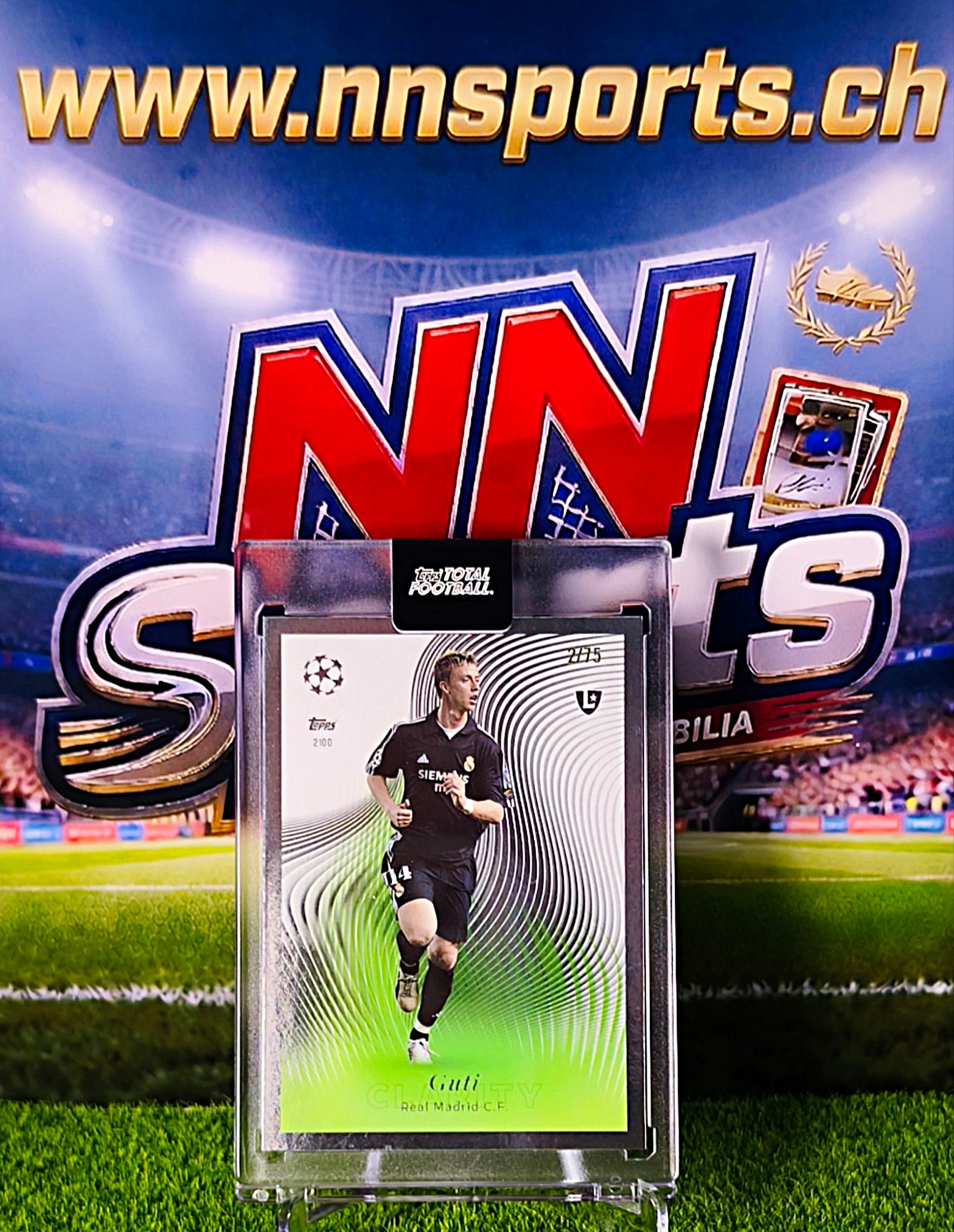 Guti 2025-26 Topps Total Football Clarity #2/75 - Real Madrid Legend